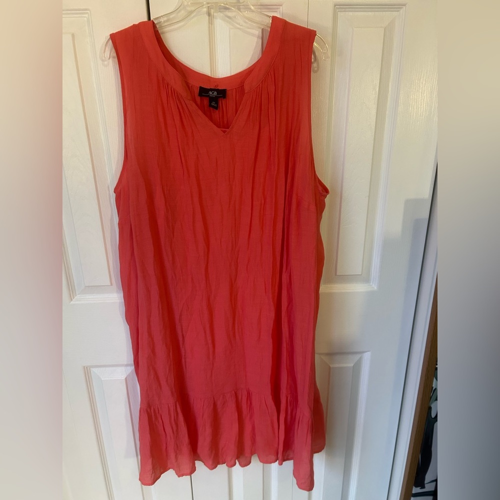AGB  Coral Sleeveless Tunic/Dress